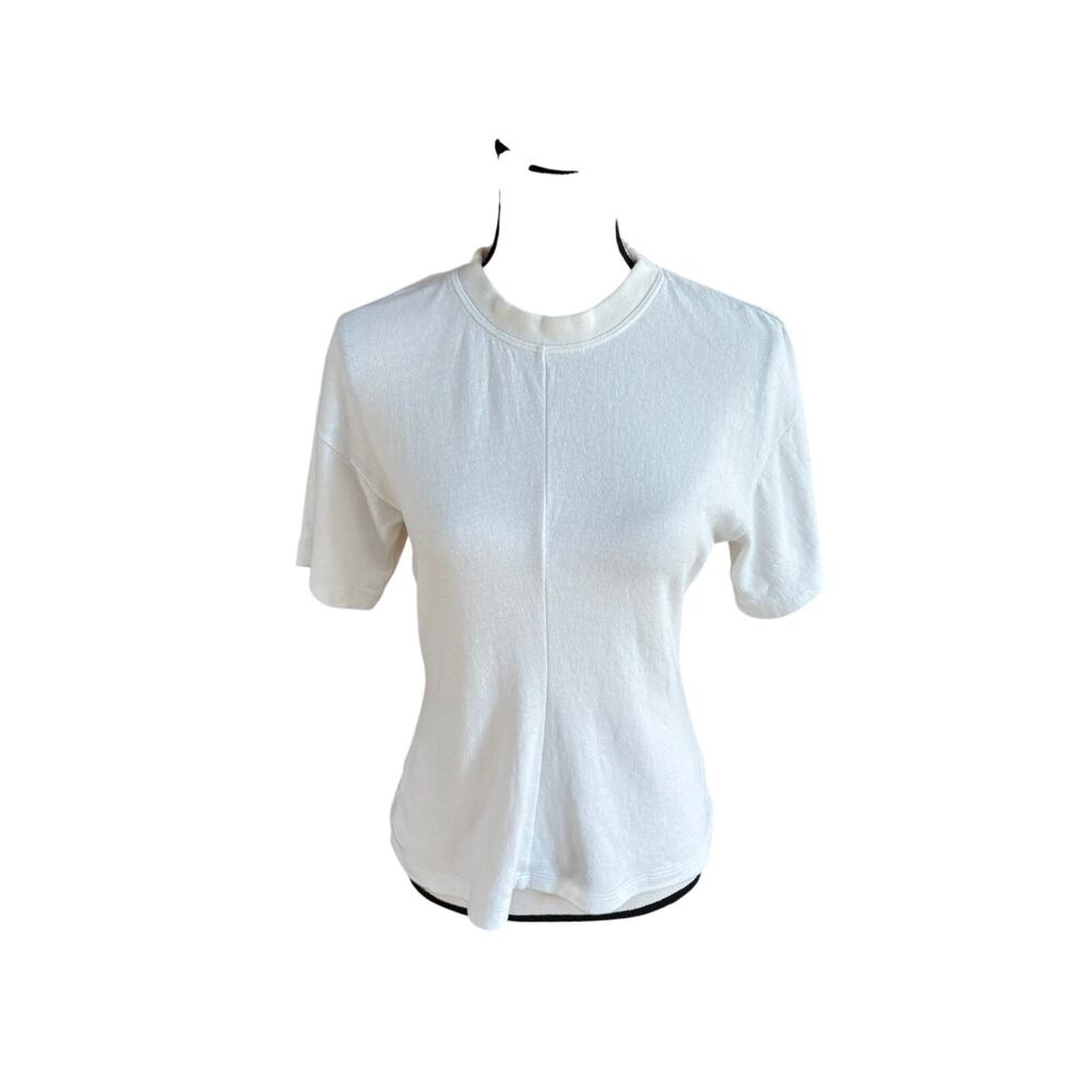 Proenza Schouler White Thick Cotton T-Shirt Women’s Small - Picture 2 of 8